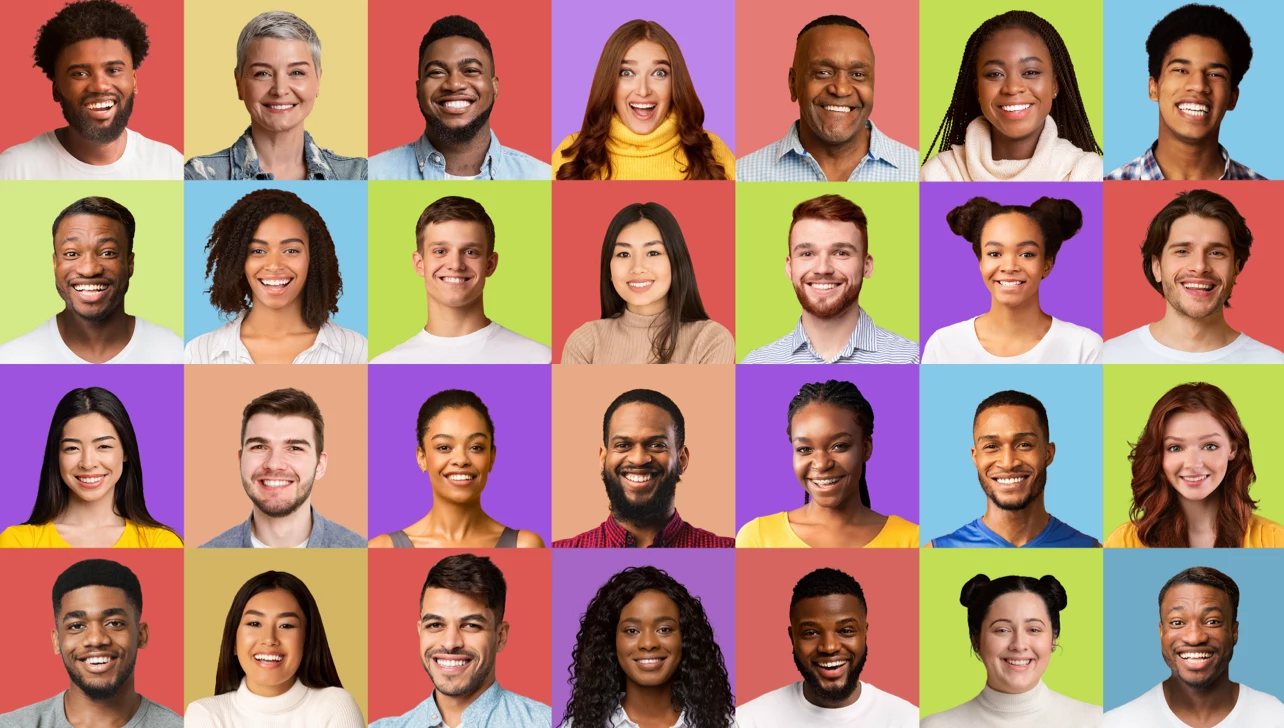 Group of deaf people celebrating inclusion