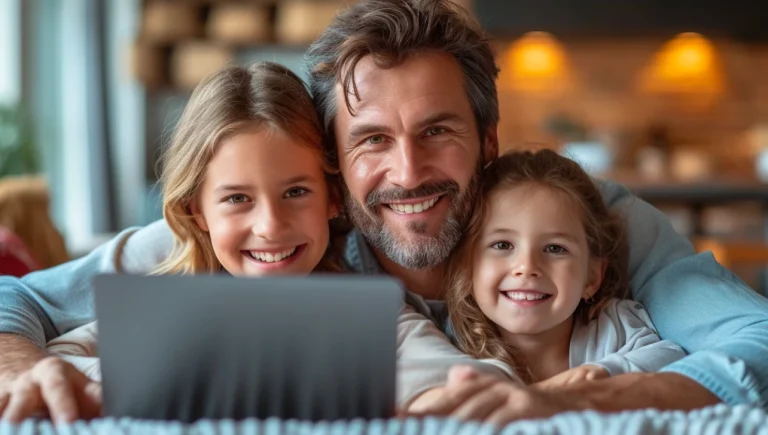 Deaf family using video call to communicate with PPC